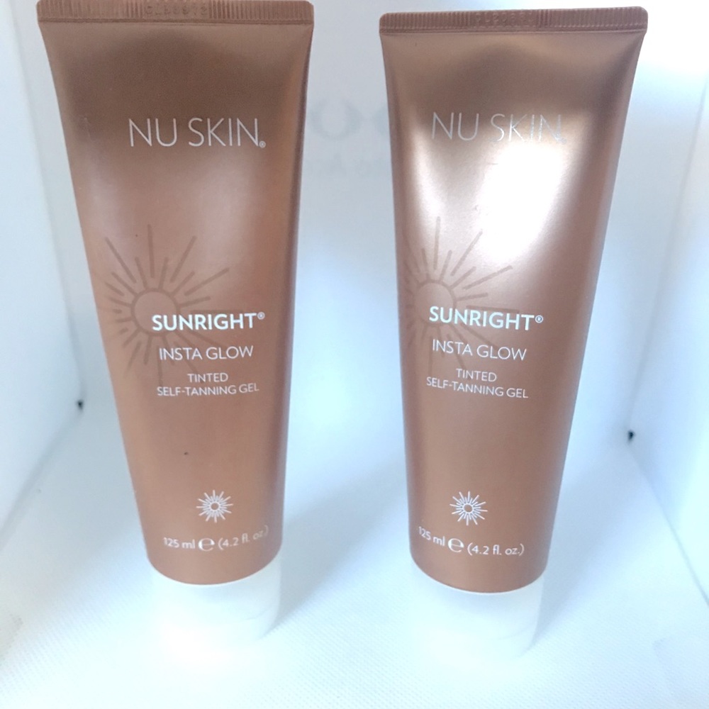 2 TUBES Nu Skin sunright Insta glow self-tanning gel